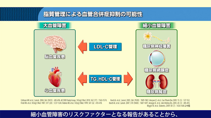 糖尿病血管合併症と高中性脂肪（TG）血症